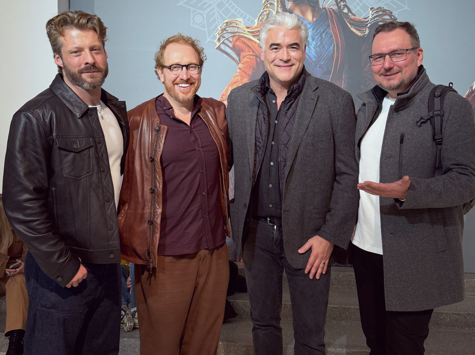 Treffen mit dem Schauspieler Taylor Napier, Showrunner Rafe Judking und Schauspieler Bj&ouml;rn Landberg